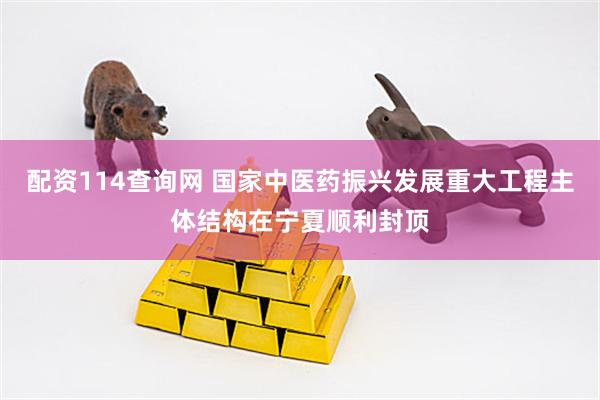 配资114查询网 国家中医药振兴发展重大工程主体结构在宁夏顺利封顶